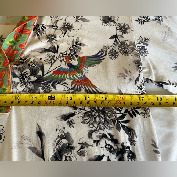 Johnny Was Dreamer Garden Split Front Henley Tee - Picture 10 of 13